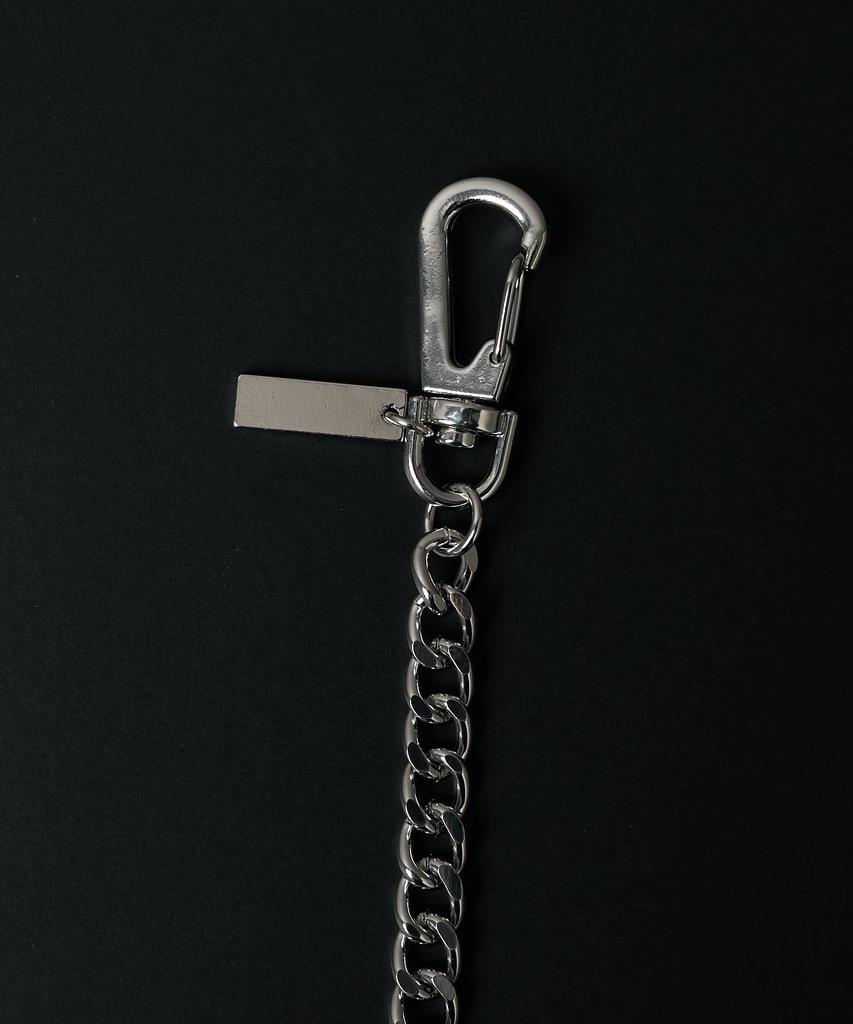 WEGO Unisex Multi-Way Wallet Chain, Silver Accessory, Korean Style, Men's and Women's, F, Pattern 3