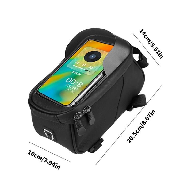 Leichtgewichtige Querstangen-Handy-Aufbewahrungstaschen Schnell lösbare Fahrrad-Vorderrohr-Tasche Fahrradrahmen-Vorderrohr-Tasche