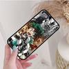 Black Case for Xiaomi Poco X6 X4 M5 M6 F5 F6 C65 C55 C50 C51 C40 Pro Redmi 14C A3X 13C 12C 11T 10A 9C Note 7 6 8A Plus W-49 My Hero Academia