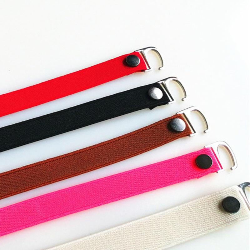 1 Pair High Heel Shoes Anti-Loose Straps High Elastic With Buttons Women High Heel Shoes Accesories