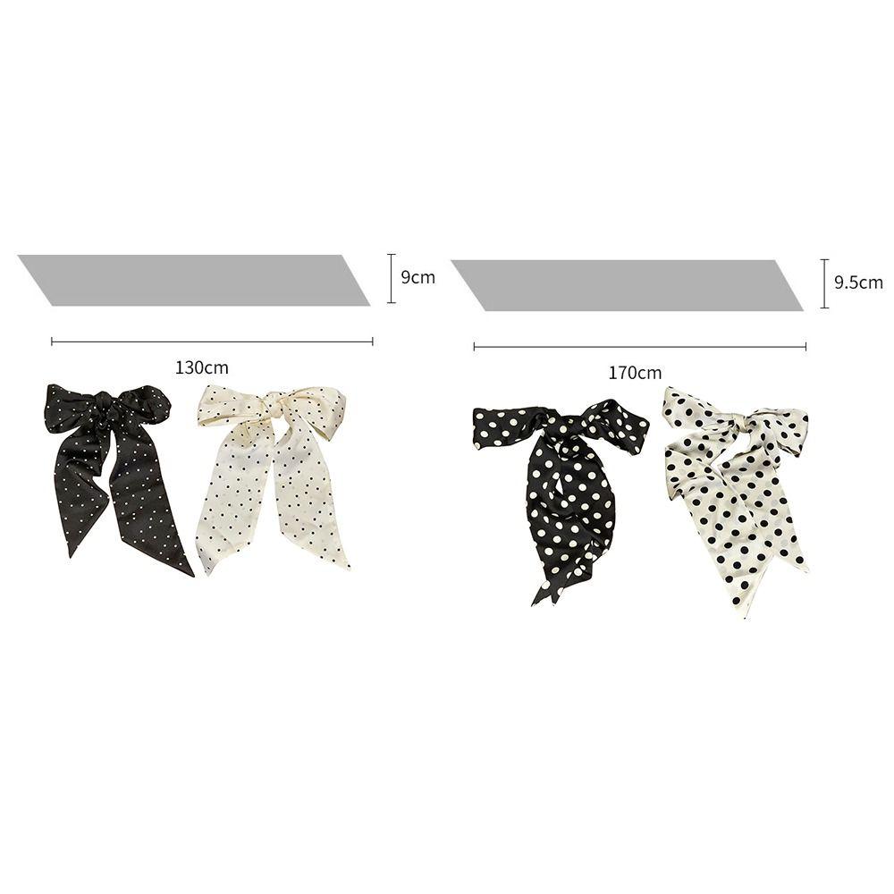 Large Size Long Ribbon Belt Tie Summer Hair Band Fashion Silk Scarves  For Women