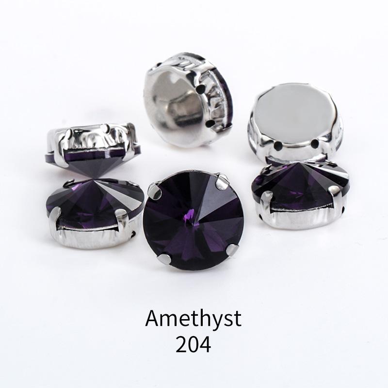 Kulaté korálky 18mm knoflíky, skleněný kámen se stříbrnými drápy, našívací kamínky, krystaly, štrasové diamanty pro vyšívání oděvů