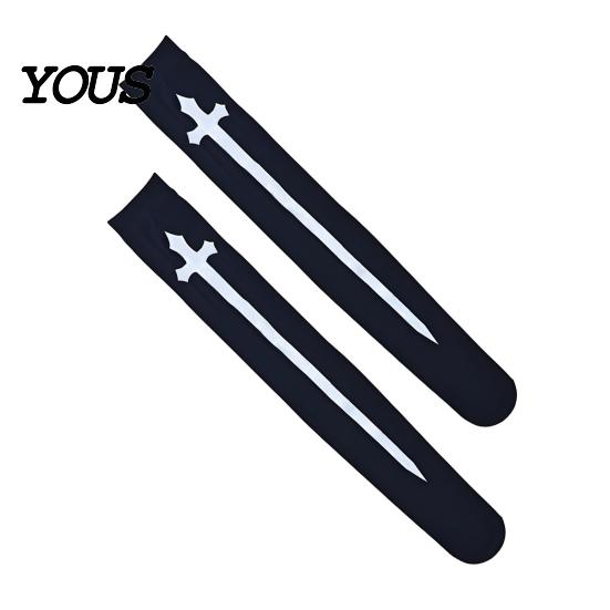 Knee High Socks 1 Pair Halloween Thigh for Women, Cute Gift Anime Fans Cosplay Party Stockings, Over Tea Party, Festivals Accessories