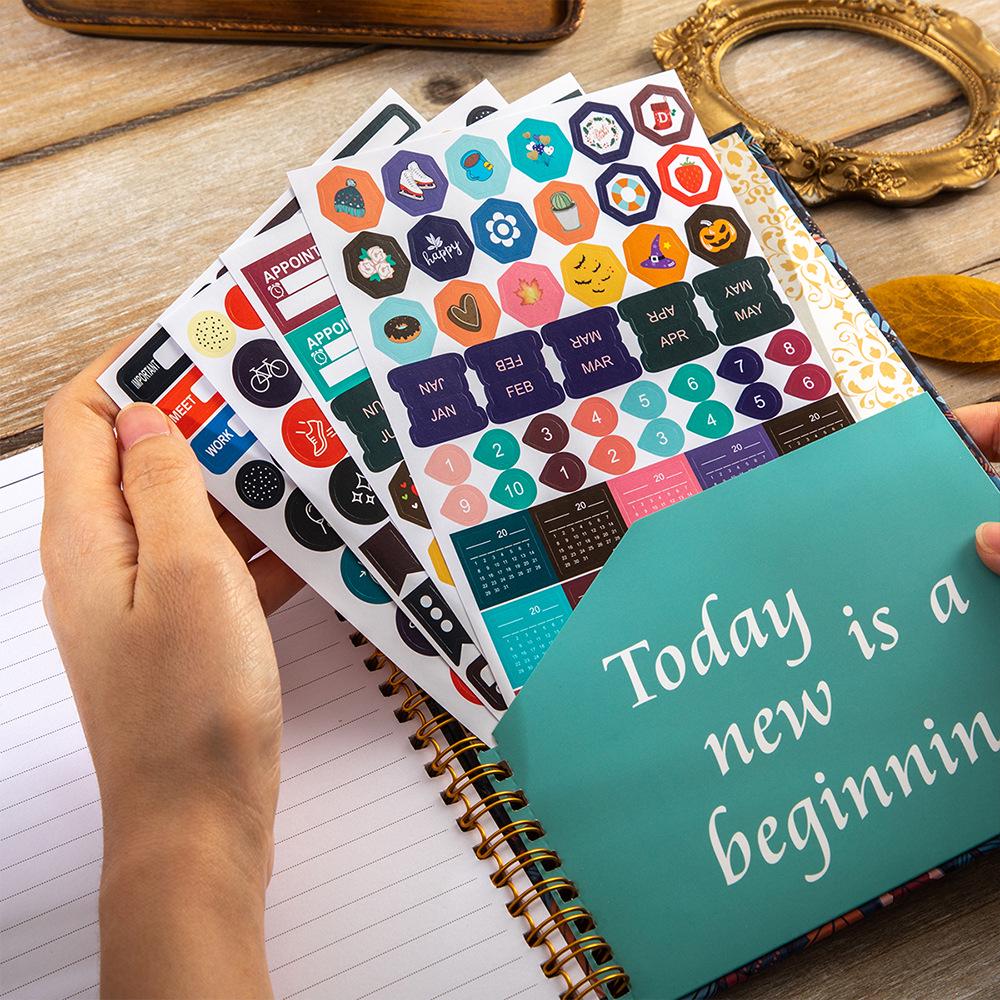 2026 Cross-Border English Flower Planner: Daily Schedule, Work Efficiency, Christmas Gift