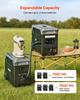 Przenośna stacja zasilania, 3600W 3840Wh Stacja zasilania Generator słoneczny z 10 portami wyjściowymi i regulowaną mocą wejściową, Rozszerzalna bateria zapasowa LiFePO4