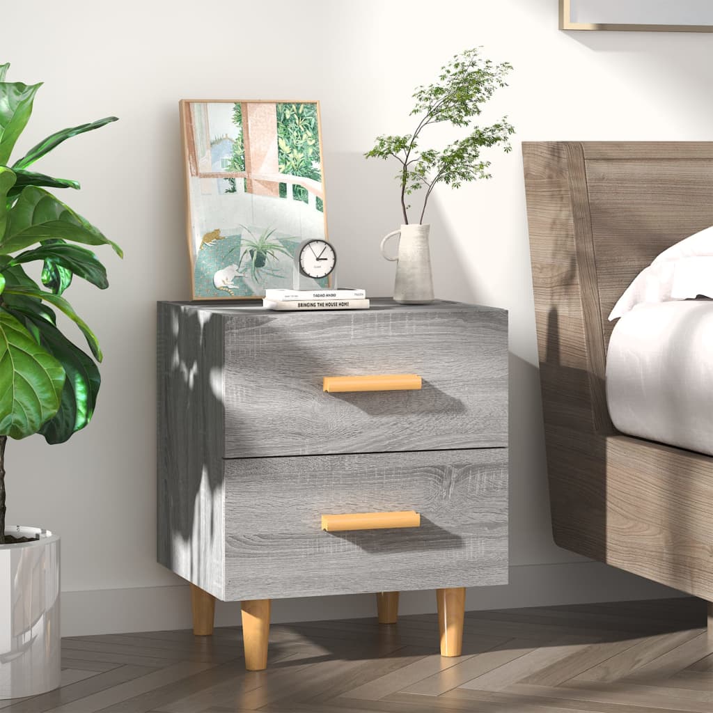 Nightstand Gray Sonoma 40x35x47.5 Cm