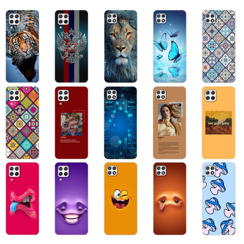 Do Samsung A22 etui tylna obudowa telefonu do Samsung Galaxy A22 A22S 5G 4G GalaxyA22 A 22 zderzak miękkie etui silikonowe Tpu Funda Bag