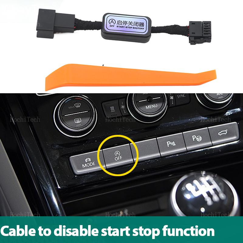 For VW Touran 5T 2016-22 Automatic Stop Start Engine System Device OFF Button Control Sensor Plug Stop Cancel Memory Mode Cable