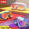Kids' Large Frame Anti-Fog Waterproof Swimming & Diving Goggles - HD Clarity for Boys & Girls