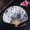 Handicrafts Home Decoration Gift Sea Shell Shape Hand Fan Folding Fan Photography Prop Dance Fan