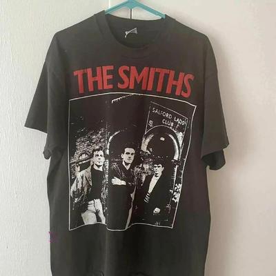 90s The Smiths Band Tour Concert Black Reprint  Size S-5XL HH03772 Unisex T-Shirt