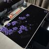 Alfombrilla de ratón Blanco y Negro Flores de cerezo japonesas Gamer Alfombrilla de ratón extendida HD XXL Alfombrillas para teclado Alfombra Gabinete de PC Alfombrillas de ratón Alfombra