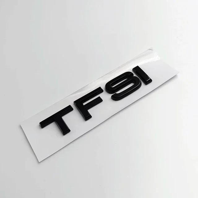 3d ABS Black TFSI Logo TDI Letters Car Trunk Emblem Badge For Hot A3 A4 A5 A6 A7 A8 Q2 Q3 Q5 Q7 Q8 TFSI TDI Sticker Accessories