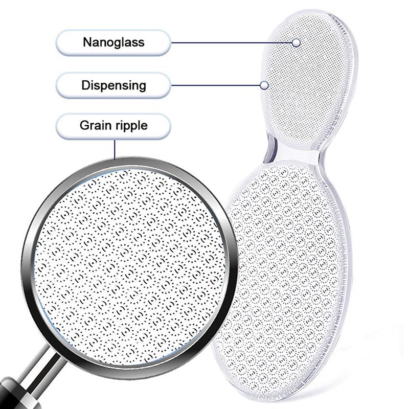 Nano Glass Double-Sided Foot Rasp Heel File Hard Dead Skin Callus Remover Exfoliating Pedicure Care Foot File Tool