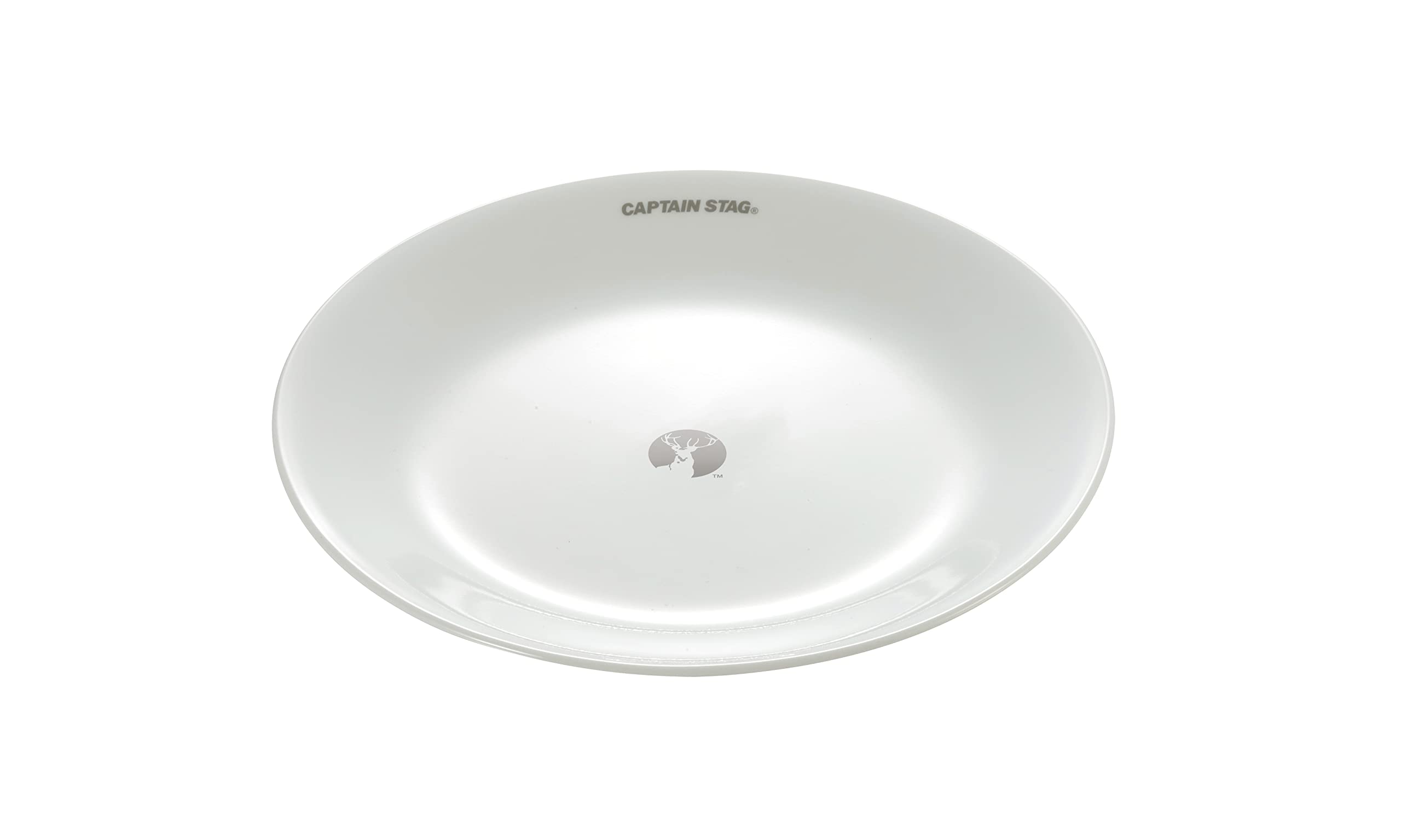 CAPTAIN STAG CS x Corelle Dishware and Dishwasher Outer Diameter 215mm x Height 20mm Plate, 21.5cm, Break-resistant, Lightweight, Microwave, Oven, белый