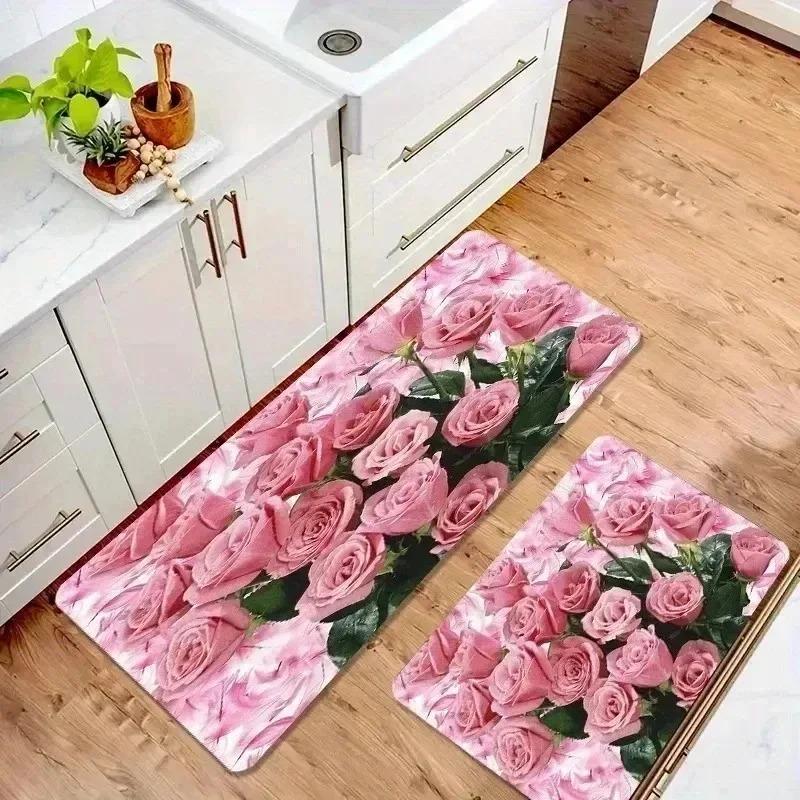 1PC Jigsaw Cats Pattern Door Mats Kitchen Rugs Non-Slip Pop Design Living Room Rugs Bath Mat Carpet for Home Sink Laundry Decor
