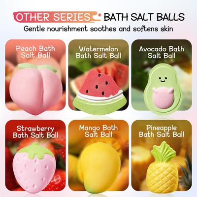 Strawberry Cleansing Fragrance Bath Salt Ball 155g Cleansing Body Bath Salt Ball Skin Care Products