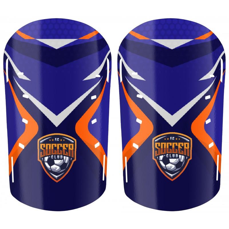 Professional Soccer Shin Guards With Sublimation Print Training Match Use