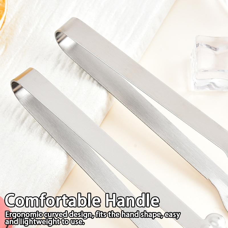 Stainless Steel Mini Food Clips For Sugar Cubes Ice Cube Tweezers Cute Baking Pastry Cake Decoration Candy Dessert Clips