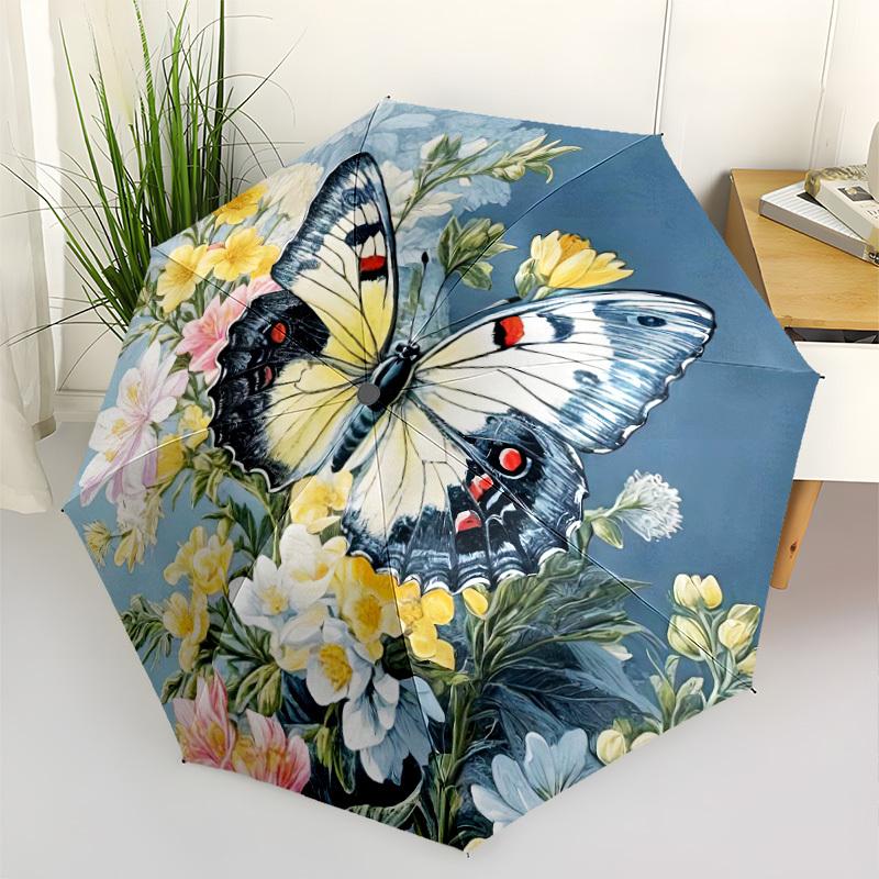Fairy Cat Fantasy Automatic Folding Umbrella Compact Lightweight For Outdoor Adventurest154