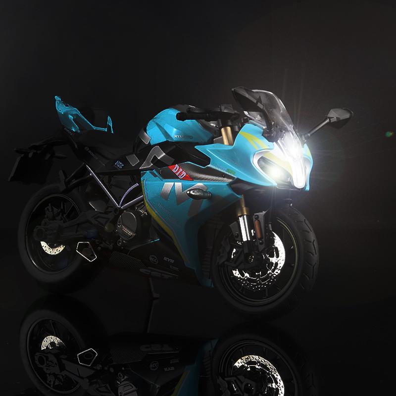 1/12 Spring Breeze CF 250SR Diecast Motorcycle Model Toy Replica with Sound & Light Birthday Gift Christmas Gift Collection Bike