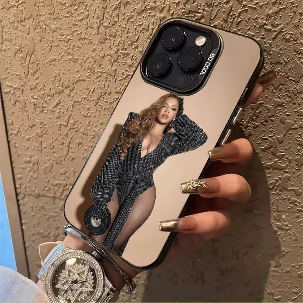 

pop diva-B-eyoncé Phone Case For iPhone 17,16,15,14,13,12,11 Plus Pro Max Colored Silver Phone Case iPhone17ProMax