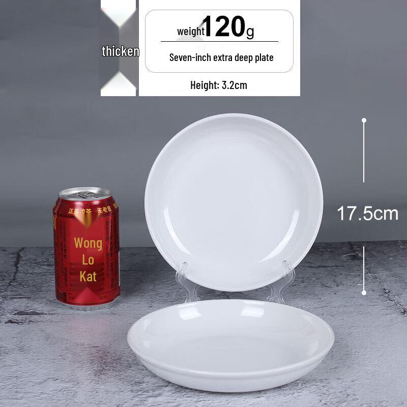 Ru Han 7-inch Melamine Round Dinner Plates (Pack of 5)