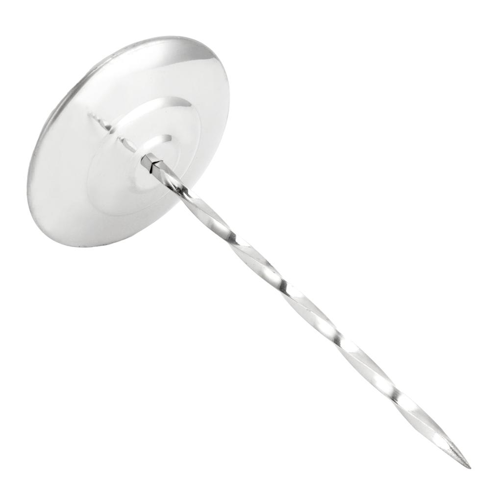 Receipt Bill Holder Thickened Stainless Steel Round Bottom Nonslip Ticket Spike for Restaurants