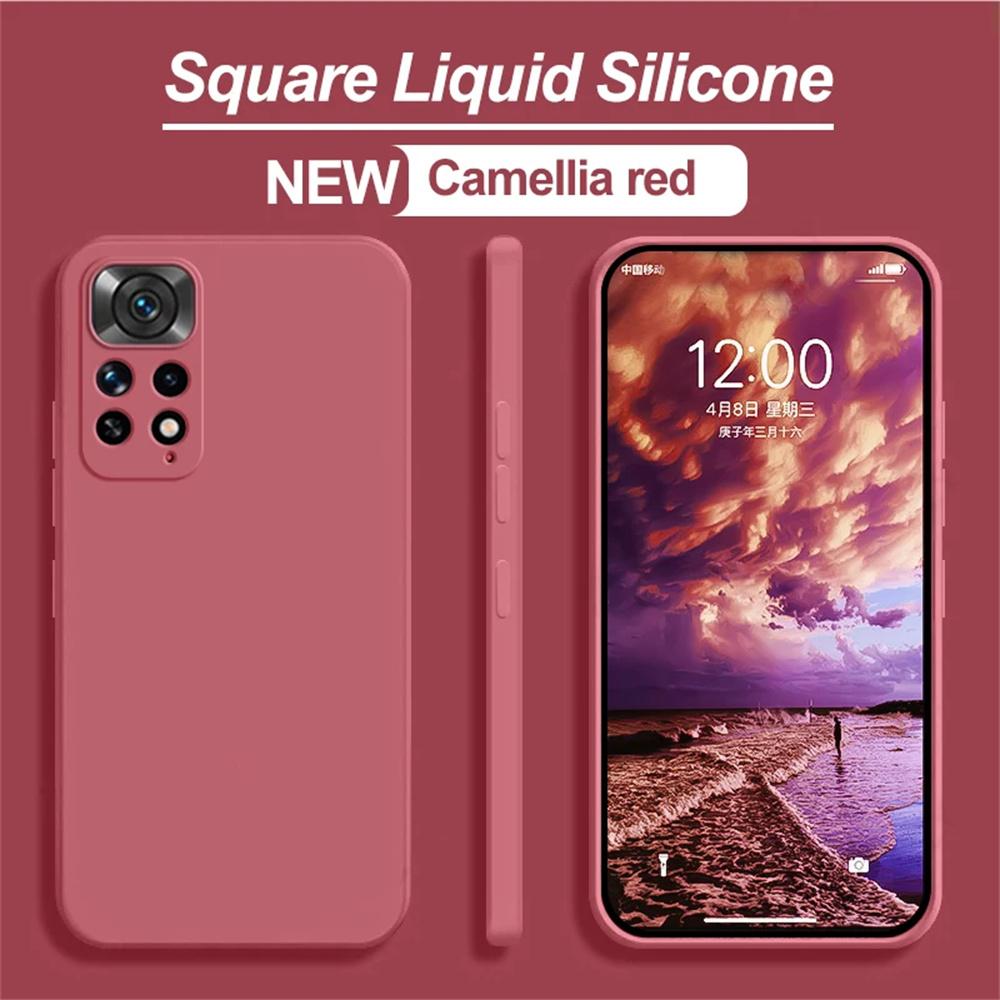Luxury Liquid Silicone Case For Xiaomi Redmi Note 11s Cases Xiaomi Redmi Note 11s 10 11 12 13 Pro Plus 5G Cover Shockproof Cover