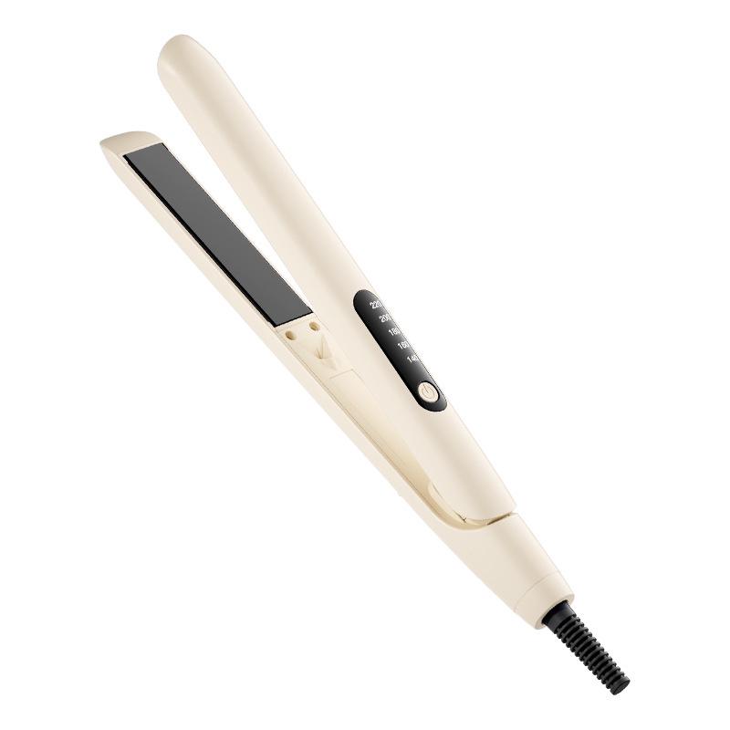 Ceramic Hair Straightener & Curler: Dual-Purpose, Negative Ion Technology, Hair-Safe, Multi-Gear Adjustment.