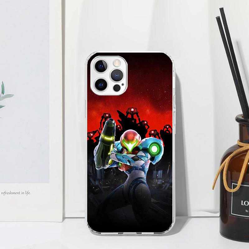 Game M-Metroids Phone Case For Iphone 17 Air 16 15 Plus 16E 14 Pro Max 13 Mini 12 11 7 8 SE Fundas Soft Back Cover 17 Air 16 15