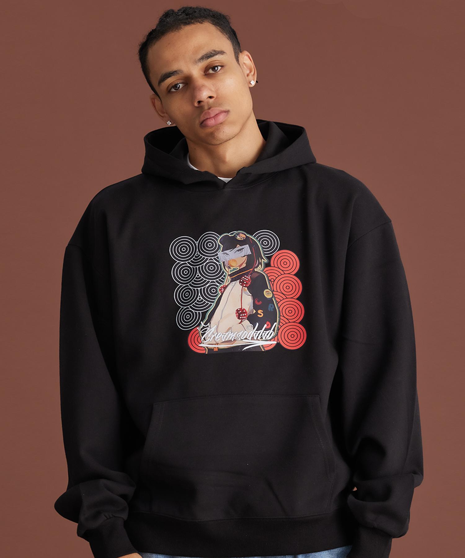 Cream Soda Lab Dice Girl Hoodie Black M