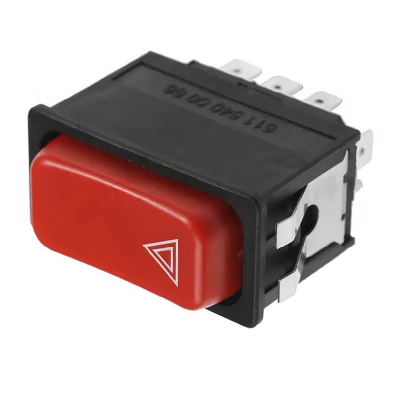 Car Accessories For Mercedes Benz Emergency Light Switch Button 6115400066 Car Warning Hazard Light Control Panel