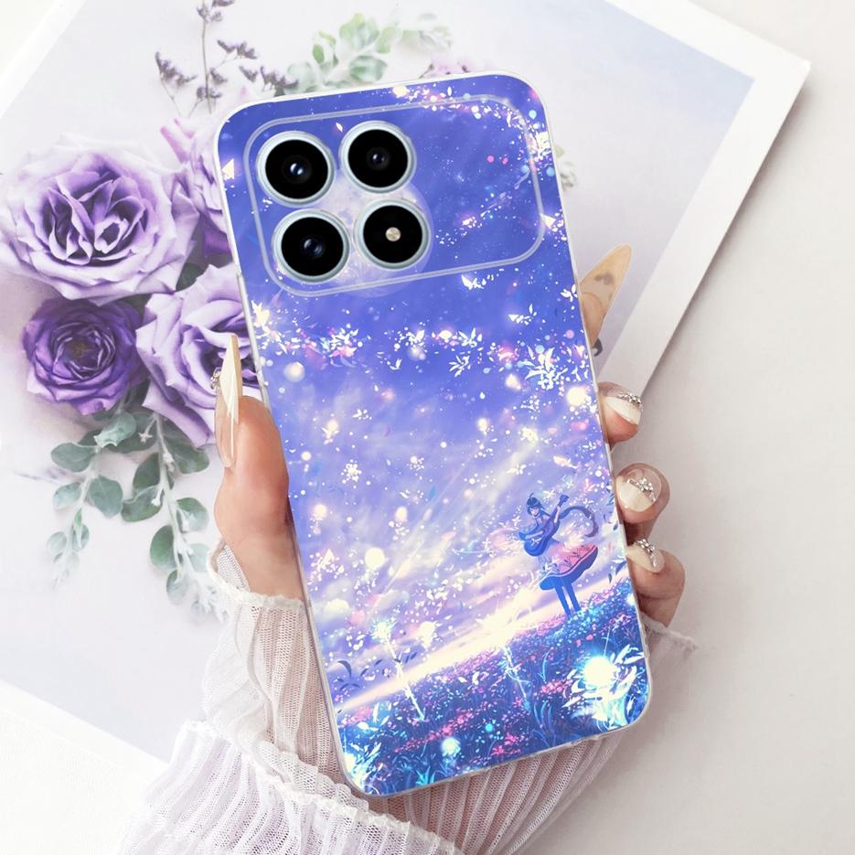 For Xiaomi Poco F8 Pro Ultra Case Stylish Butterfly Painted Cover Soft Silicone Case For Xiaomi Poco F8 Ultra PocoF8 Pro 5G Bags