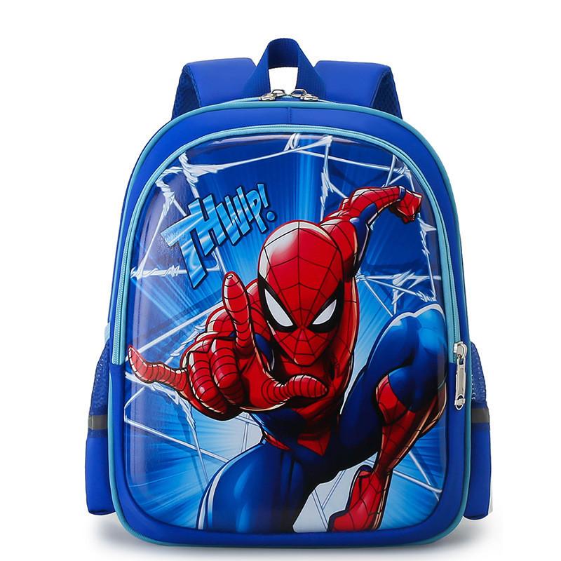 Милый детский рюкзак на тему принцессы для детского сада, мальчиков и девочек Blue Spiderman