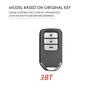 Tpu Car Key Case Cover Fob Shell For Honda Grace Ix Civic Hrv Crv Xrv Cr-V Crider Odyssey Pilot Fit Accord - 3 Bottons