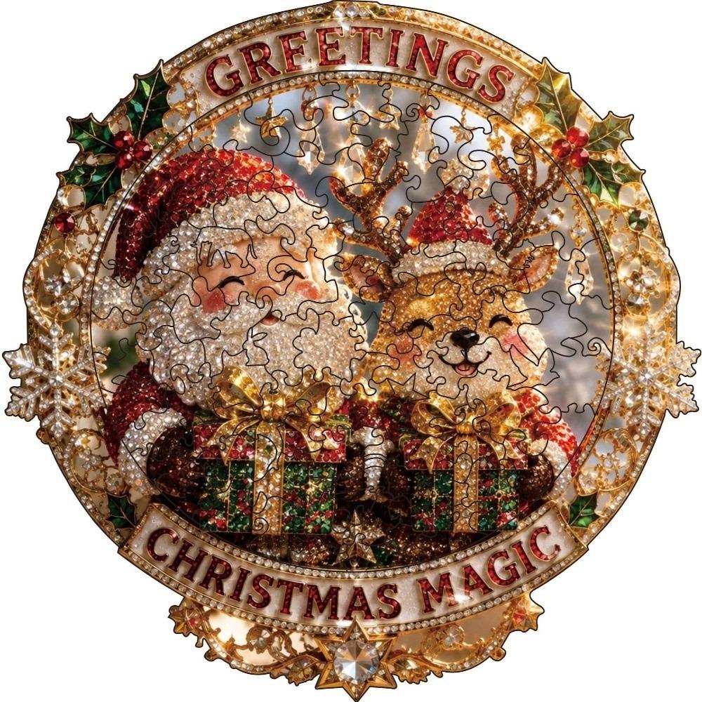 100pcs Acrylic Christmas Hanging Ornament High Transparency Christmas DIY Sun Catcher Home Decor