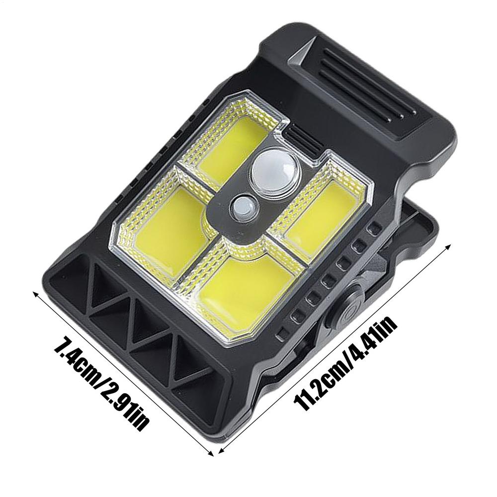 Clip On Solar Motion Lights Motion Sensor Solar Lights Clip On Waterproof Security Lighting for Gate Patio Deck Backyard Camping
