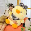 Scarf little yellow duck plush toy chubby bow little duck doll rag doll throw pillow