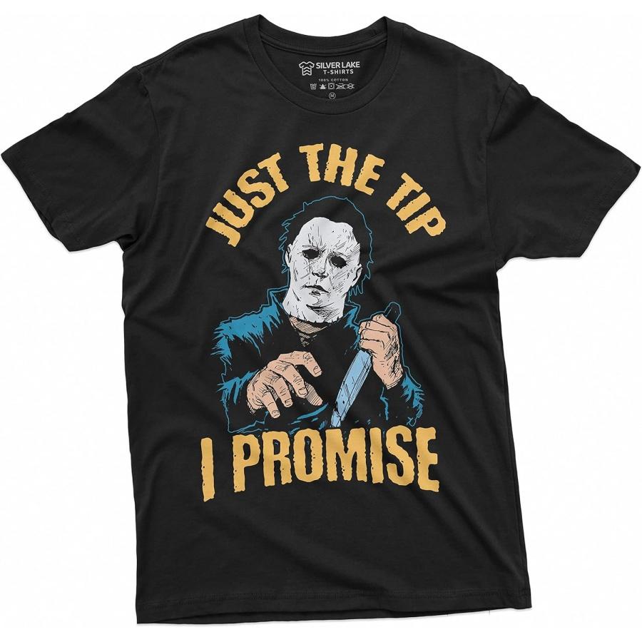 Футболки Silver Lake Хоррор Фильм Хэллоуин Футболка Только Кончик Обещаю Страшный Наряд Майерс Футболка S