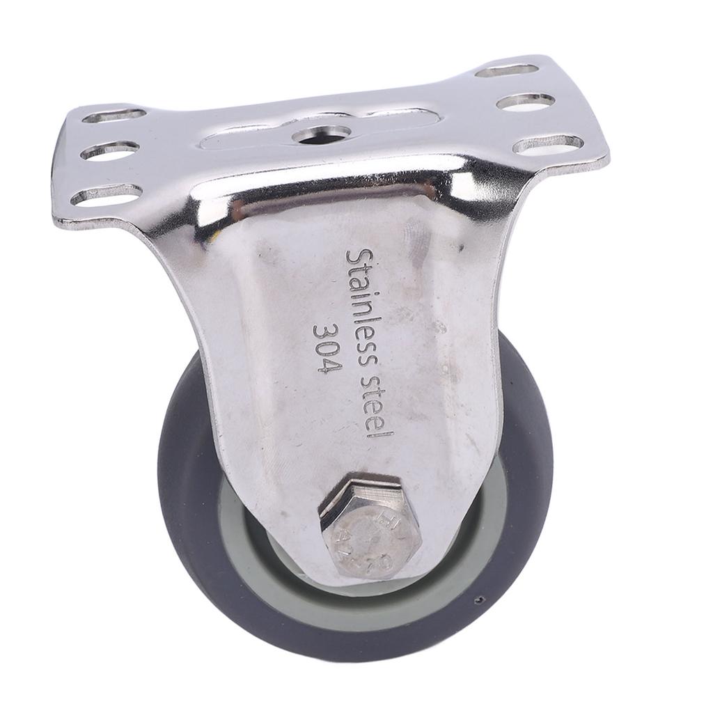 3in Directional Caster 304 Stainless Steel Frame Heavy Duty Quiet TPR Caster for Cart Furniture