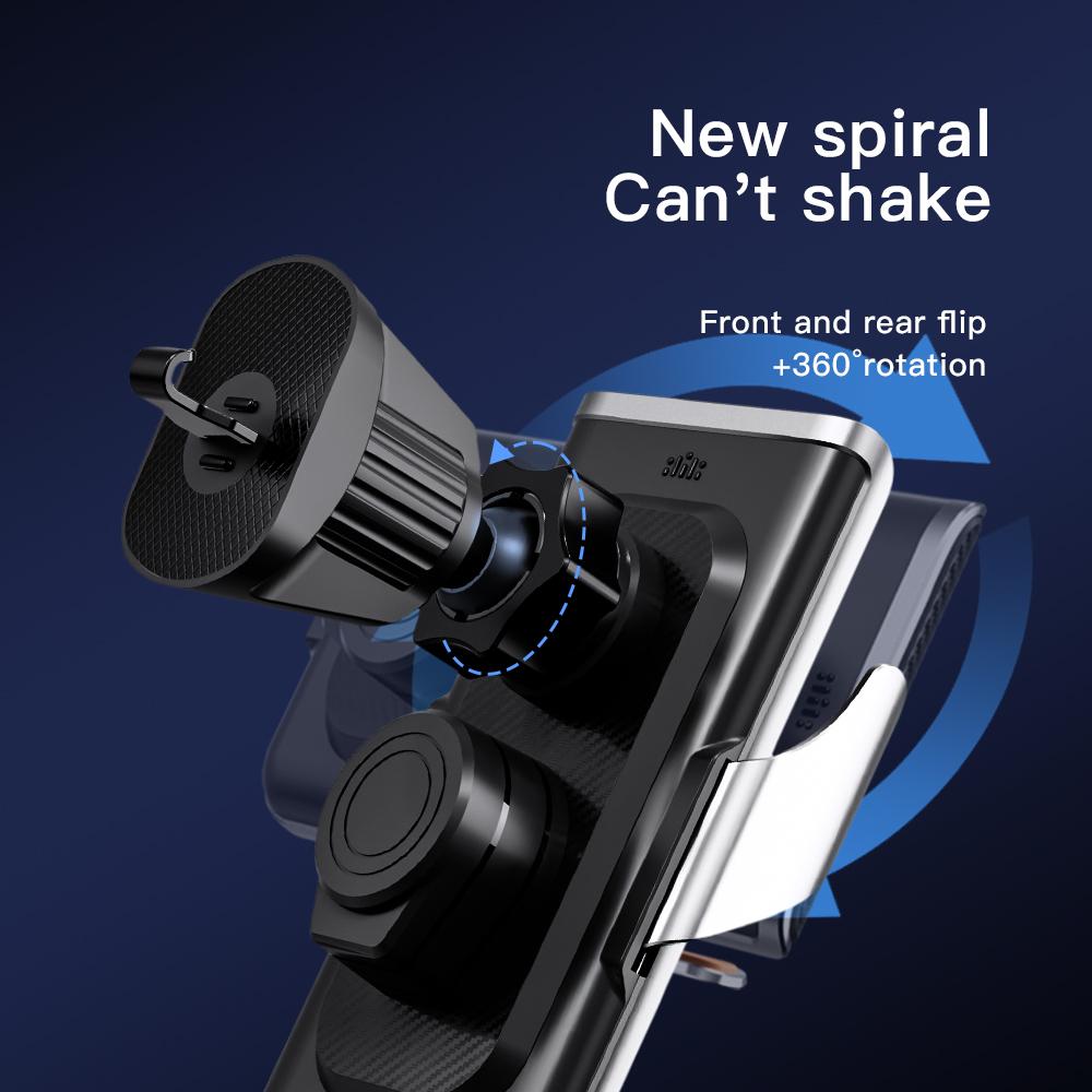 Magnetisk trådløs billader 15w hurtigladingsholder for Iphone14pro 14 13 12 Automatisk klemme luftventilfeste for Huawei Mate50pro