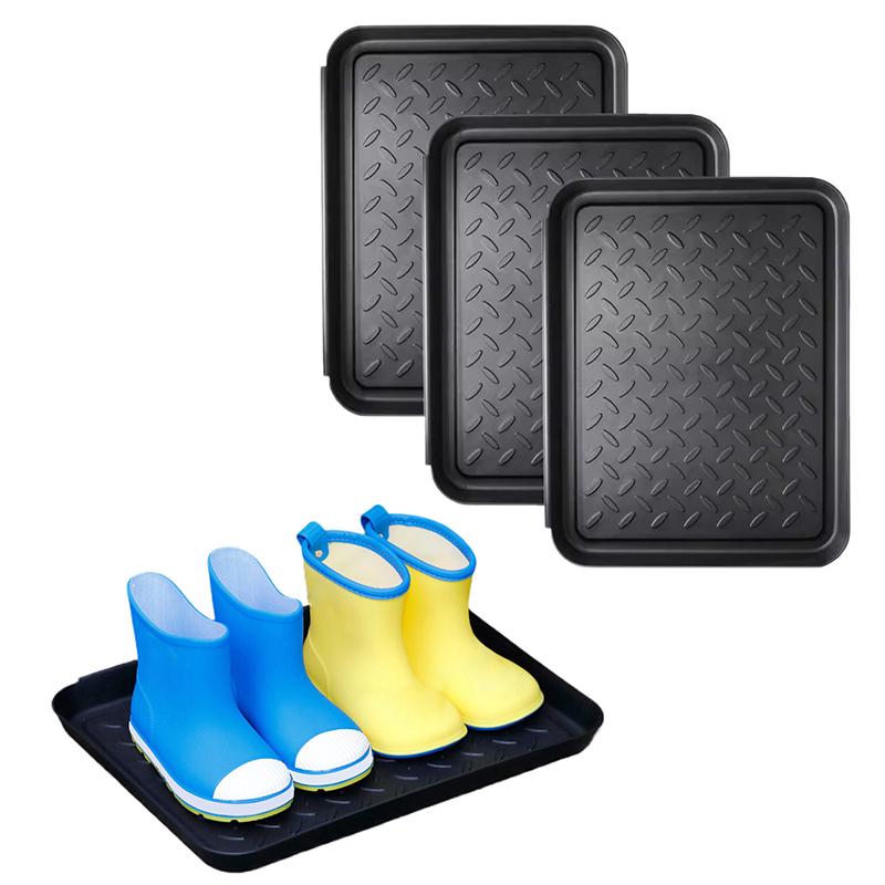 1/2/3Pcs Boot Tray Heavy Duty Shoe Mat Trays Car Shoes Storage Tray Dog Cat Bowl Mats Multifunctional Under Seat Container Box