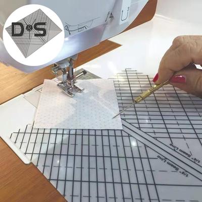 Acrylic Quilting Straight Ruler 1/4-Inch Seam Line Stitching Line Diagonal Line DIY Sewing Craft Projects Ruler Template Sewing Enthusiasts Gift