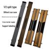 High-Grade Split PU Leather Billiard Cue Case with Portable Design, Small & Large Tip Storage, Hard Shell Protection