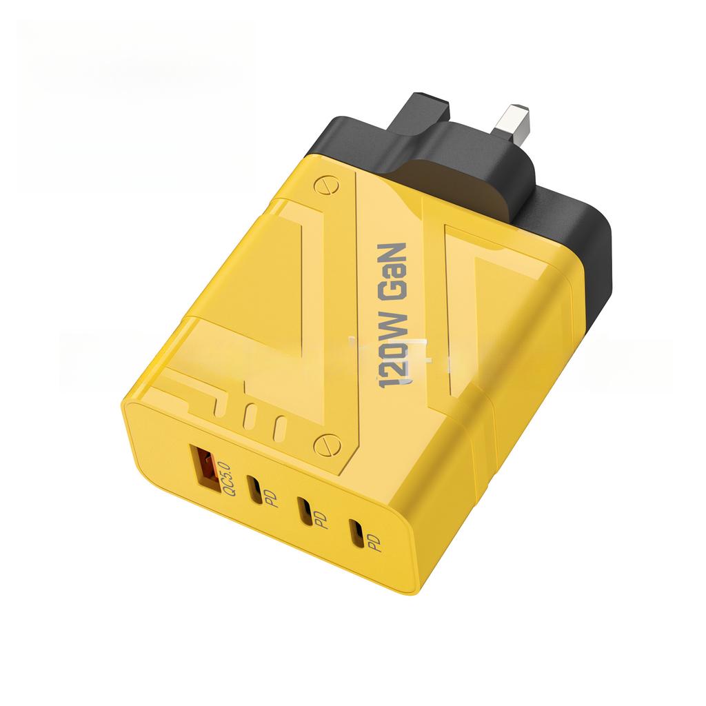 120 W Schnellladeadapter Typ C Quick Charge 3.0 PD USB-Ladegerät für iPhone 16 15 Xiaomi Samsung EU/US-Stecker Telefon-Wandadapter