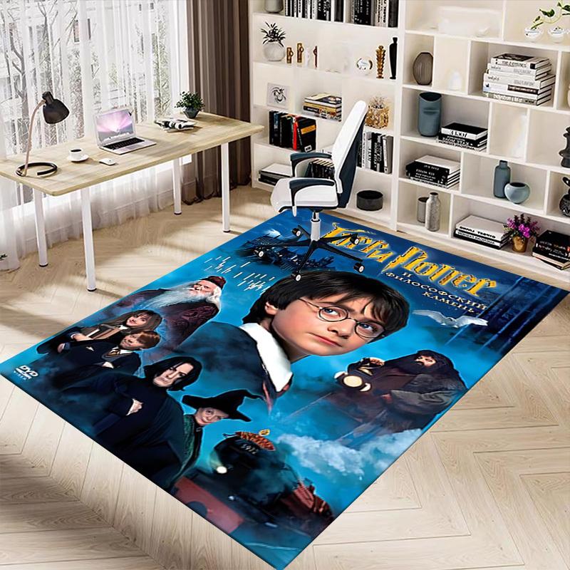 1pc Harry Potter and the Sorcerer's Stone Carpet, for Home & Office Decor, Desk Chair Carpet, Festive GiftL1452