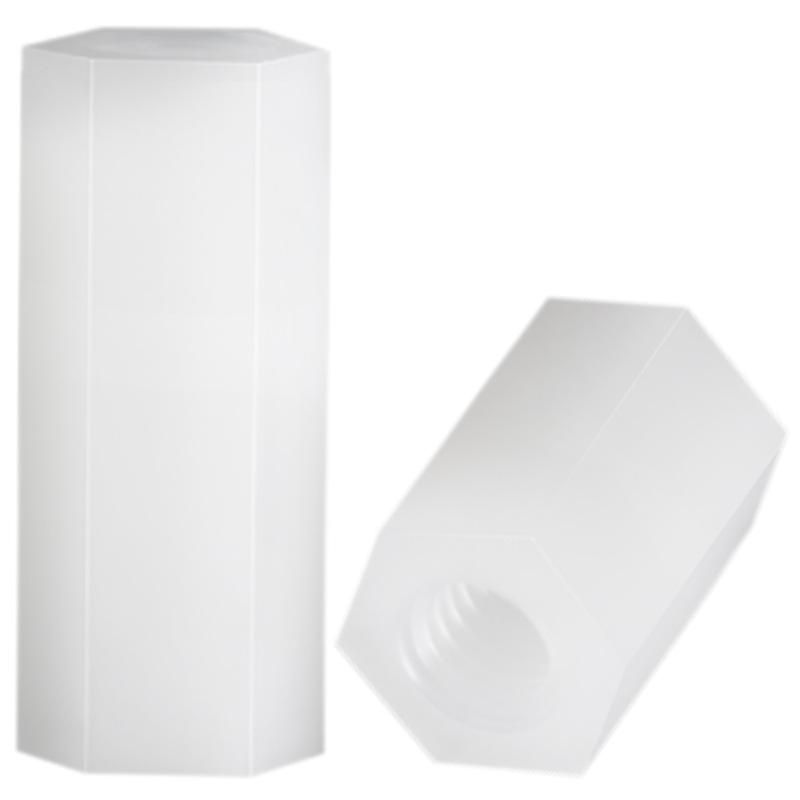 Nylon Hexagonal Double-Pass Spacer Column with Internal Thread for PCB, M2/M3/M4