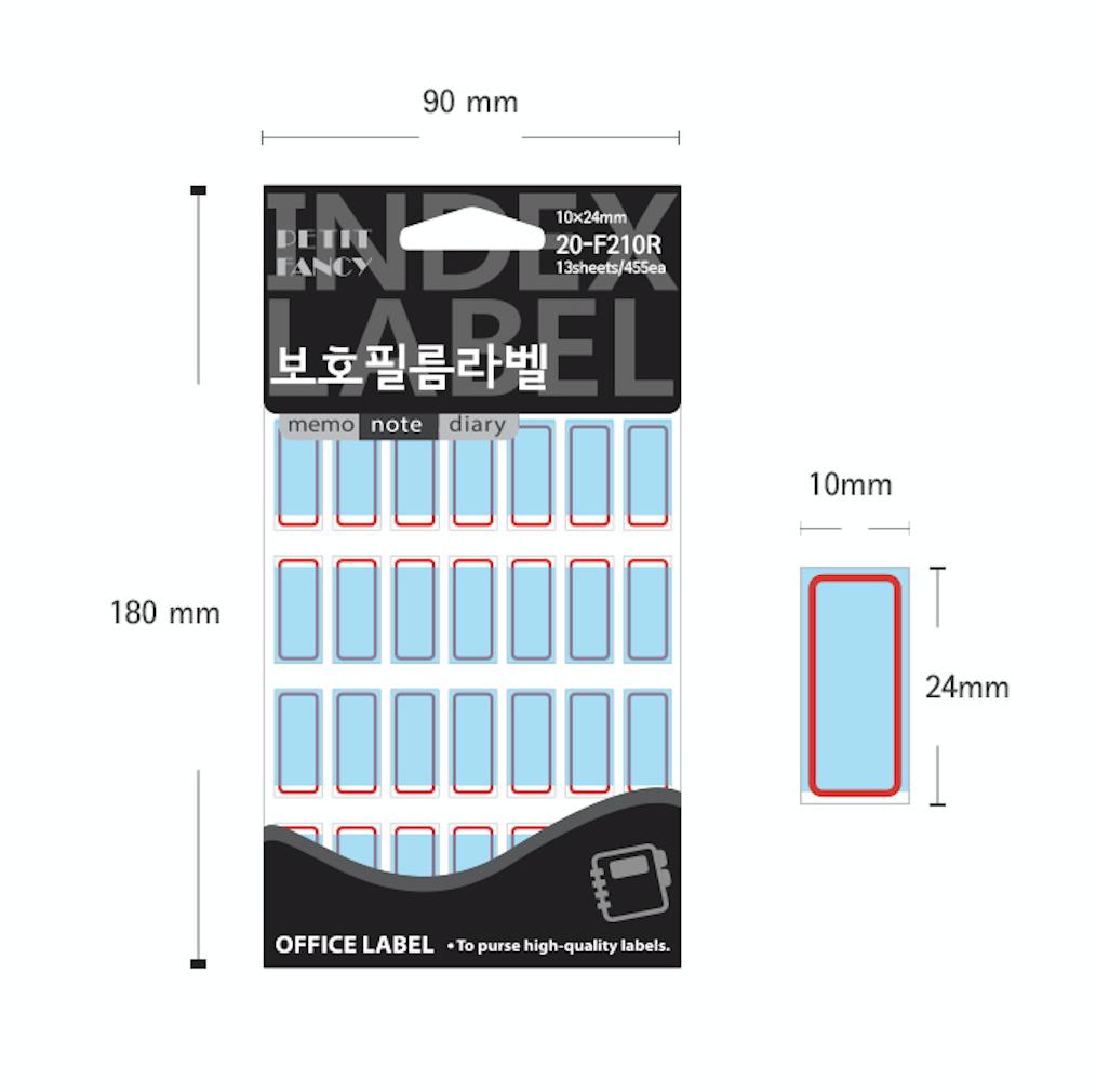 Petit Fancy Schutzfolie für Index-Etiketten (je 10 Stück) Index-Etiketten/Kategorie-Etiketten/Büro-Etiketten/Anhänger-Aufkleber/Markierungswerkzeuge – 42 Optionen
