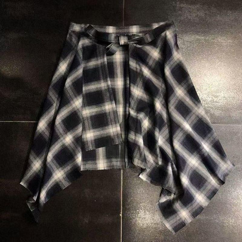 Plaid Skirt Layering Jeans - Autumn & Winter Butt-Covering Enhancement Pants